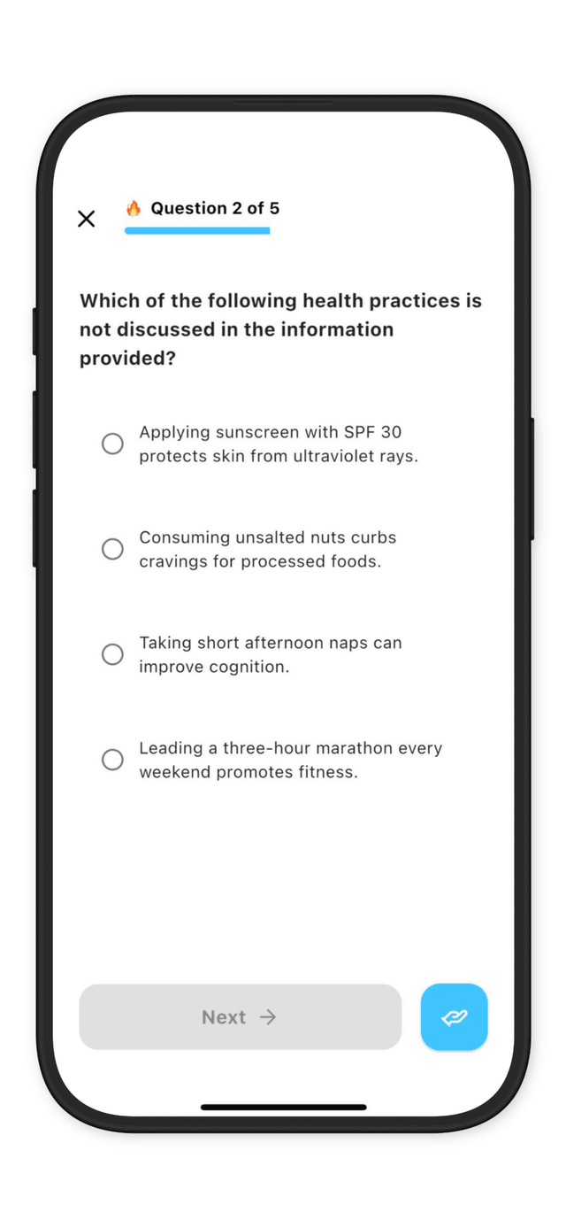 Quiz Dashboard Screenshot