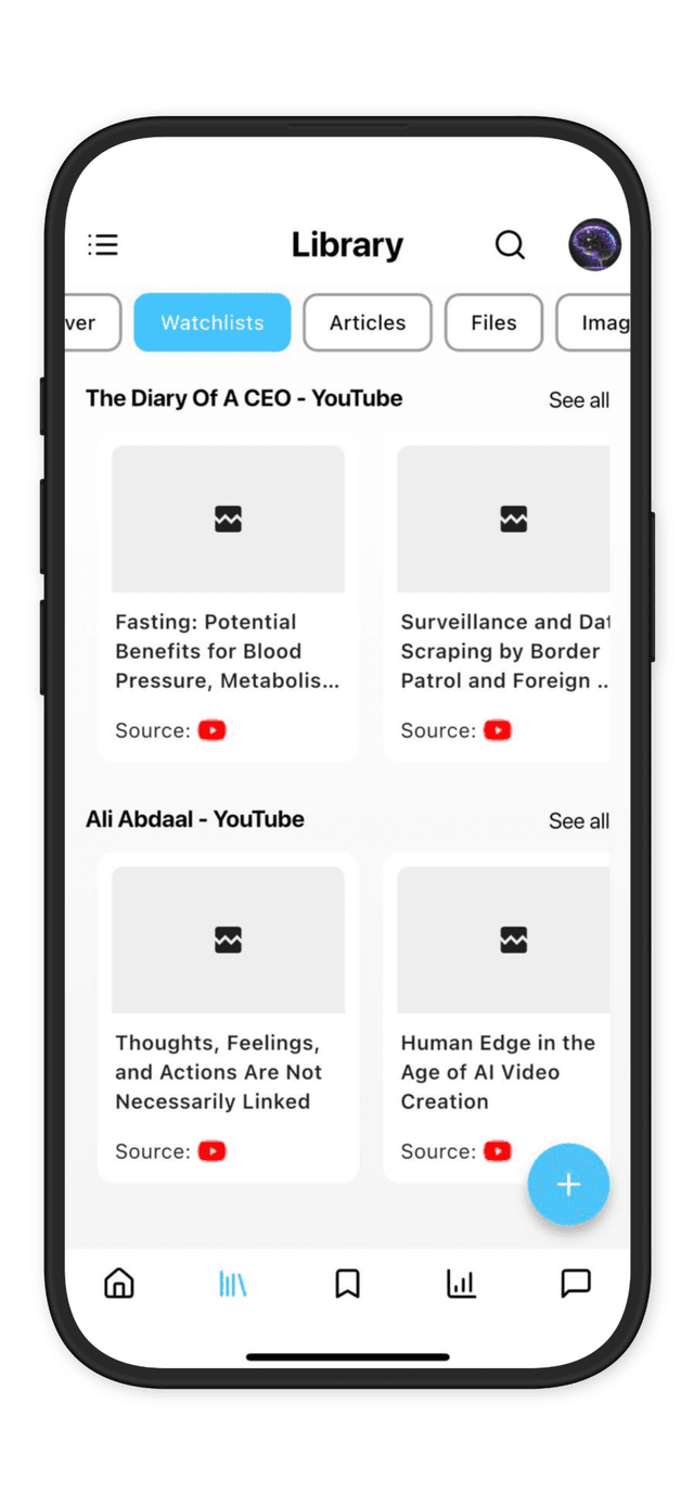 Subscriptions Screenshot